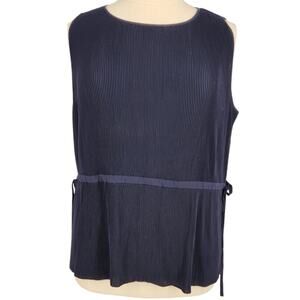 Ann Taylor Pintuck Pleated Sleeveless Tank Top Size XXL